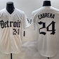 Detroit Tigers #24 Miguel Cabrera White 'Motor Gothic Edition' Vapor Premier Limited Stitched Baseball Jersey