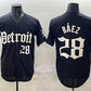 Detroit Tigers #28 Javier Báez Black 'Motor Gothic Edition' Vapor Premier Limited Stitched Baseball Jersey