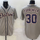 Detroit Tigers #30 Kerry Carpenter Grey Cool Base Stitched Baseball Jersey