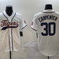 Detroit Tigers #30 Kerry Carpenter White With Patch Cool Base Stitched Baseball Jersey