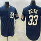 Detroit Tigers #33 Colt Keith Navy With Patch Cool Base Stitched Baseball Jerseys