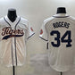 Detroit Tigers #34 Jake Rogers White With Patch Cool Base Stitched Baseball Jersey