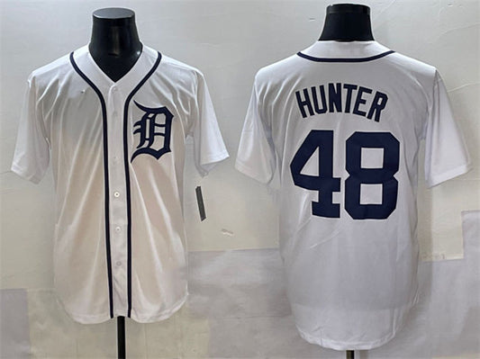 Detroit Tigers #48 Brant Hurter White Cool Base Stitched Baseball Jersey