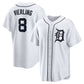 Detroit Tigers #8 Matt Vierling Home Replica Jersey - White Stitched Baseball Jersey