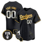 Custom Los Angeles Dodgers Vin & California Patch Gold Trim Vapor Premier Limited – All Stitched Baseball Jersey