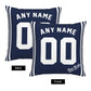 Custom New York Yankees Pillow Decorative Throw Pillow Case - Print Personalized Football Team Fans Name & Number Birthday Gift Football Pillows