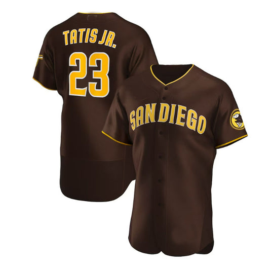 San Diego Padres #23 Fernando Tatís Jr. Road Authentic Player Jersey - Brown Baseball Jerseys