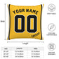 Custom Pittsburgh Pirates Pillow Decorative Throw Pillow Case - Print Personalized Football Team Fans Name & Number Birthday Gift Football Pillows