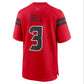 H.Texans #3 Tank Dell Red Alternate Game American Football Jersey