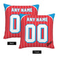 Custom Miami Marlins Pillow Decorative Throw Pillow Case - Print Personalized Football Team Fans Name & Number Birthday Gift Football Pillows