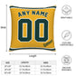 Custom Oakland Athletics Pillow Decorative Throw Pillow Case - Print Personalized Football Team Fans Name & Number Birthday Gift Football Pillows