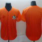 Houston Astros Blank Orange Fade Stitched Baseball Jersey