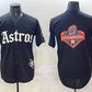 Houston Astros Team Big Logo Black Gothic 'Houston Born Barrio Raised' Limited Stitched Baseball Jerseys