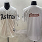 Houston Astros Team Big Logo White Gothic 'Houston Born Barrio Raised' Limited Stitched Baseball Jersey