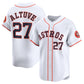 Houston Astros #27 Jose Altuve Home Limited Player Jersey - White Stitched Baseball Jersey