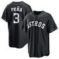 Houston Astros #3 Jeremy Pena Black Lights Out Limited Stitched Baseball Jersey