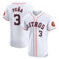 Houston Astros #3 Jeremy Peña Home Elite Player Jersey - White Stitched Baseball Jersey