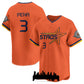 Houston Astros #3 Jeremy Pena Orange 2025 City Connect Limited Stitched Baseball Jersey
