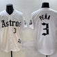 Houston Astros #3 Jeremy Pena White Gothic 'Houston Born Barrio Raised' Limited Stitched Baseball Jersey