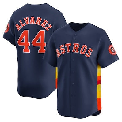 Houston Astros #44 Yordan Alvarez Alternate Limited Player Jersey – Navy Stitched Baseball Jersey