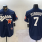 Houston Astros #7 CJ Stroud Navy Cactus Jack Vapor Premier Stitched Baseball Jersey
