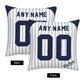 Custom New York Yankees Pillow Decorative Throw Pillow Case - Print Personalized Football Team Fans Name & Number Birthday Gift Football Pillows