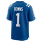 IN.Colts #1 Josh Downs Royal Team Game Stitched American Football Jerseys
