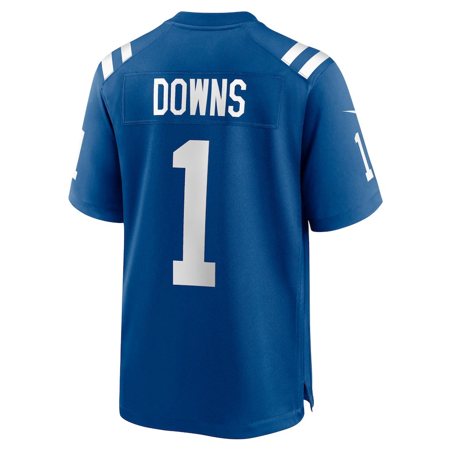 IN.Colts #1 Josh Downs Royal Team Game Stitched American Football Jerseys