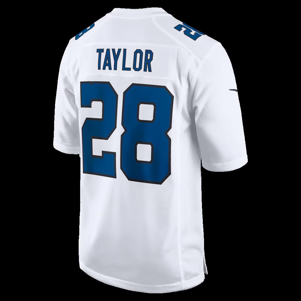 IN.Colts #28 Jonathan Taylor Tundra White Fashion Game Stitched American Football Jerseys