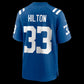 IN.Colts #33 Mike Hilton Royal Team Game Stitched American Football Jerseys