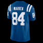 IN.Colts #84 Tyler Warren Royal Team Vapor F.U.S.E. Limited Stitched American Football Jerseys