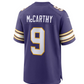 MN.Vikings #9 J.J. McCarthy  2024 Draft First Round Pick Player Game Jersey - Purple American Football Jerseys