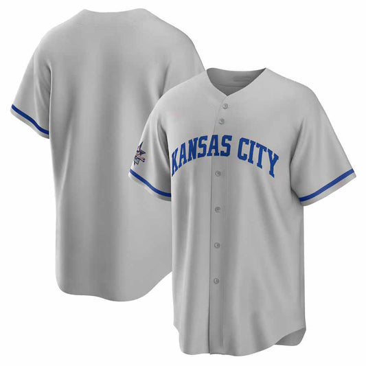 Kansas City Royals 2025 All-Star Game Away Replica Jersey - Gray Stitched Baseball Jersey