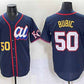 Kansas City Royals American League #50 Kristofer Bubic Navy 2025 All-Star Edition Limited Stitched Baseball Jersey