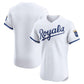 Kansas City Royals Home Elite Jersey - White Stitched Baseball Jersey