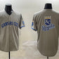 Kansas City Royals Team Big Logo Gray 2024 Away Limited Stitched Baseball Jersey