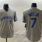 Kansas City Royals #7 Bobby Witt Jr. Gray 2024 Away Limited Stitched Baseball Jersey
