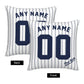 Custom New York Yankees Pillow Decorative Throw Pillow Case - Print Personalized Football Team Fans Name & Number Birthday Gift Football Pillows
