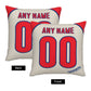Custom Philadelphia Phillies Pillow Decorative Throw Pillow Case - Print Personalized Football Team Fans Name & Number Birthday Gift Football Pillows