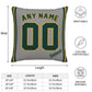 Custom Oakland Athletics Pillow Decorative Throw Pillow Case - Print Personalized Football Team Fans Name & Number Birthday Gift Football Pillows