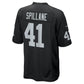 LV.Raiders #41 Robert Spillane Black Game Player Stitched American Football Jerseys
