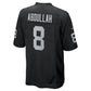 LV.Raiders #8 Ameer Abdullah Black Team Game Stitched American Football Jerseys