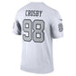 LV.Raiders #98 Maxx Crosby White Alternate Legend Stitched American Football Jerseys