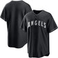 Los Angeles Angels Blank Black Lights Out Limited Stitched Baseball Jersey