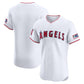 Los Angeles Angels Home Elite Patch Jersey - White Stitched Baseball Jersey