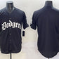 Los Angeles Dodgers Blank Black 2025 LA Gothic Style With 2024 World Series Champions Patch Vapor Premier Limited Stitched Baseball Jersey