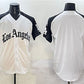 Los Angeles Dodgers Blank Team Big Logo White Black Mexico 2025 LA Gothic Style With Fernando Patch Vapor Premier Limited Stitched Baseball Jersey