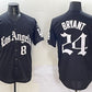 Los Angeles Dodgers Front #8 Back #24 Kobe Bryant Black Mexico 2025 LA Gothic Style With Fernando Patch Vapor Premier Limited Stitched Baseball Jersey