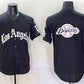 Los Angeles Dodgers Team Big Logo Black Mexico 2025 LA Gothic Style With Fernando Patch Vapor Premier Limited Stitched Baseball Jersey