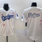 Los Angeles Dodgers Team Big Logo White 2025 Tokyo Series Limited Stitched Baseball Jersey